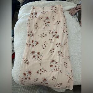 Floral long skirt